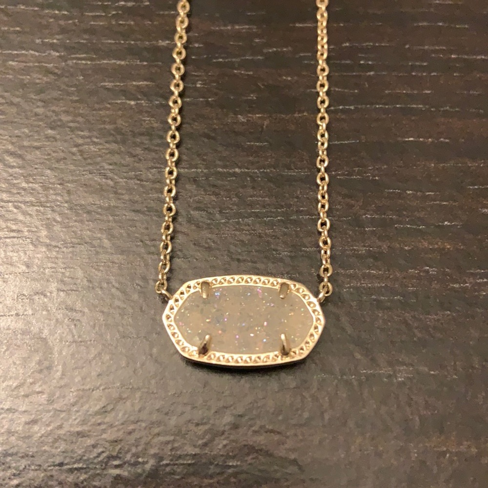 Elisa Gold & Iridescent Drusy